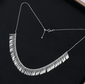 Élan 925 Sterling Silver Tassel Necklace – Elegant Fringe Statement Jewelry