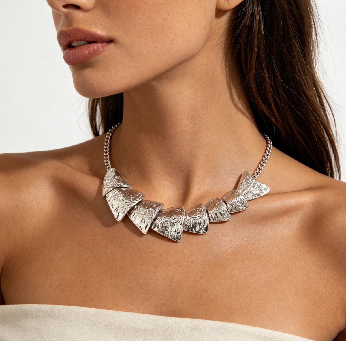 Maris Golden Fish Statement Necklace – Ocean-Inspired Sculptural Jewelry